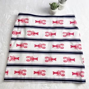 Tablots Sz 16 Lobster Print Nautical Skirt